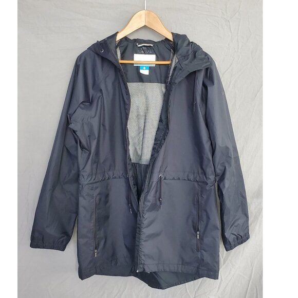 Black Columbia Rain Jacket - Picture 1 of 8